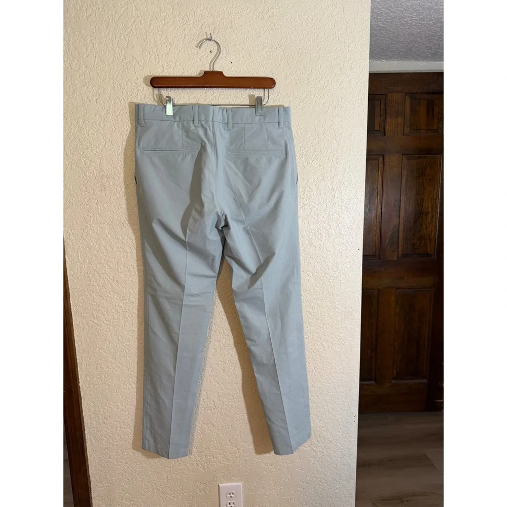 J.Lindeberg Elof Tight Light Poly Pants Light Blue 32/32 Mens Slim Golf Chinos